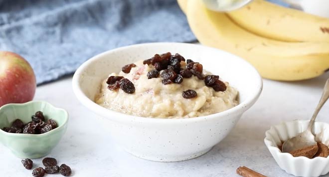 Banana Apple Oatmeal 