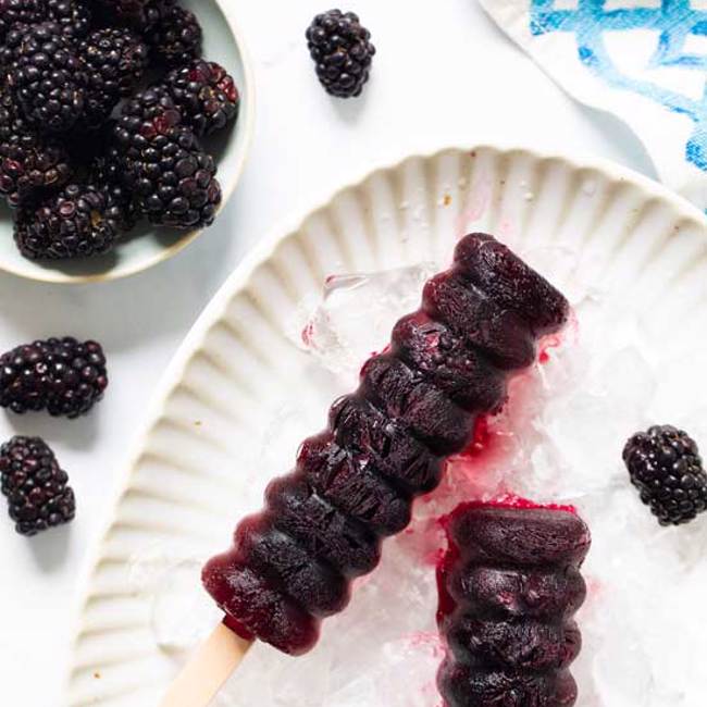 Blackberry Popsicles
