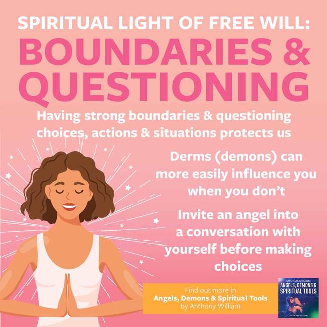 Spiritual Light Of Free Will - Boundaries & Questioning