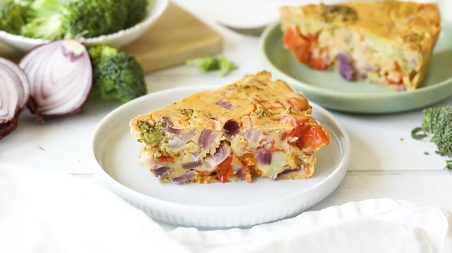 Chickpea Quiche 