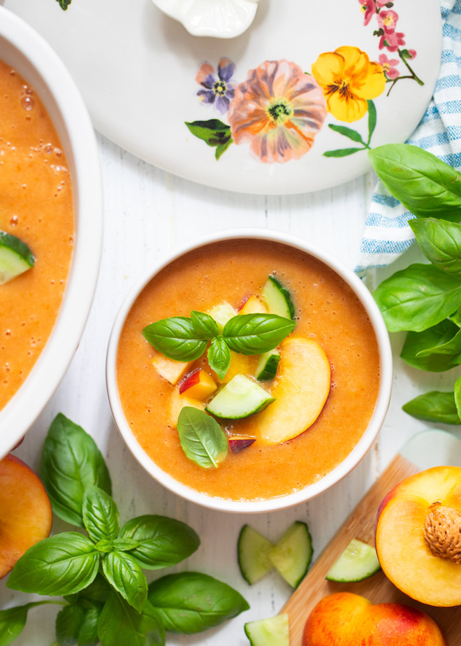 Peach Gazpacho