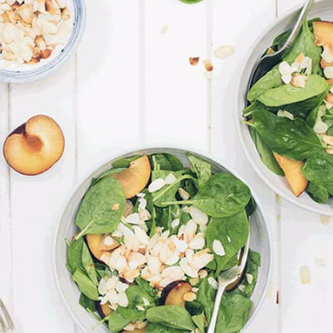 Plum & Almond Salad 