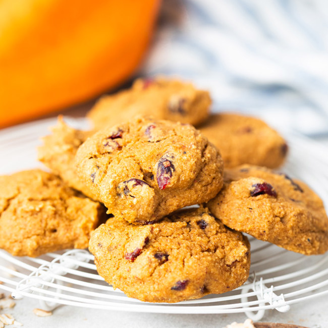 Pumpkin Cranberry Cookies