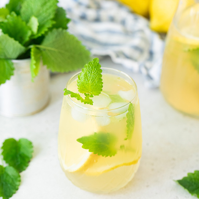 Lemon Balm Iced Tea