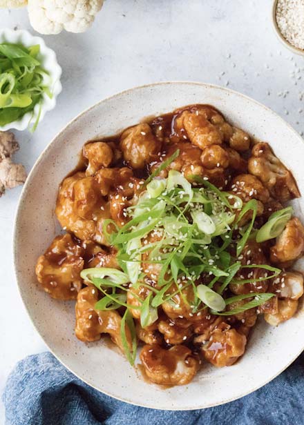 Sticky Sesame Cauliflower