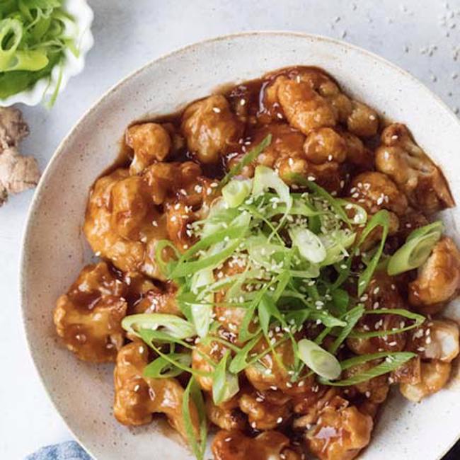 Sticky Sesame Cauliflower