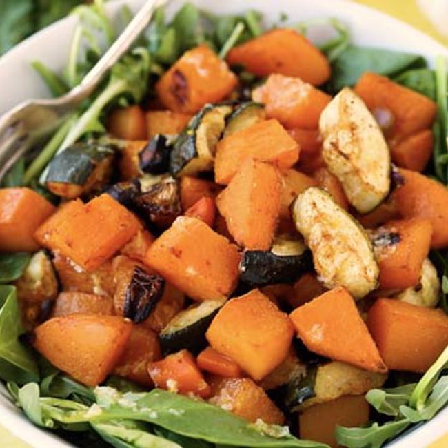 Warm Spiced Roasted Vegetable Salad